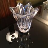 Signed Daum France Crystal Tulip vase