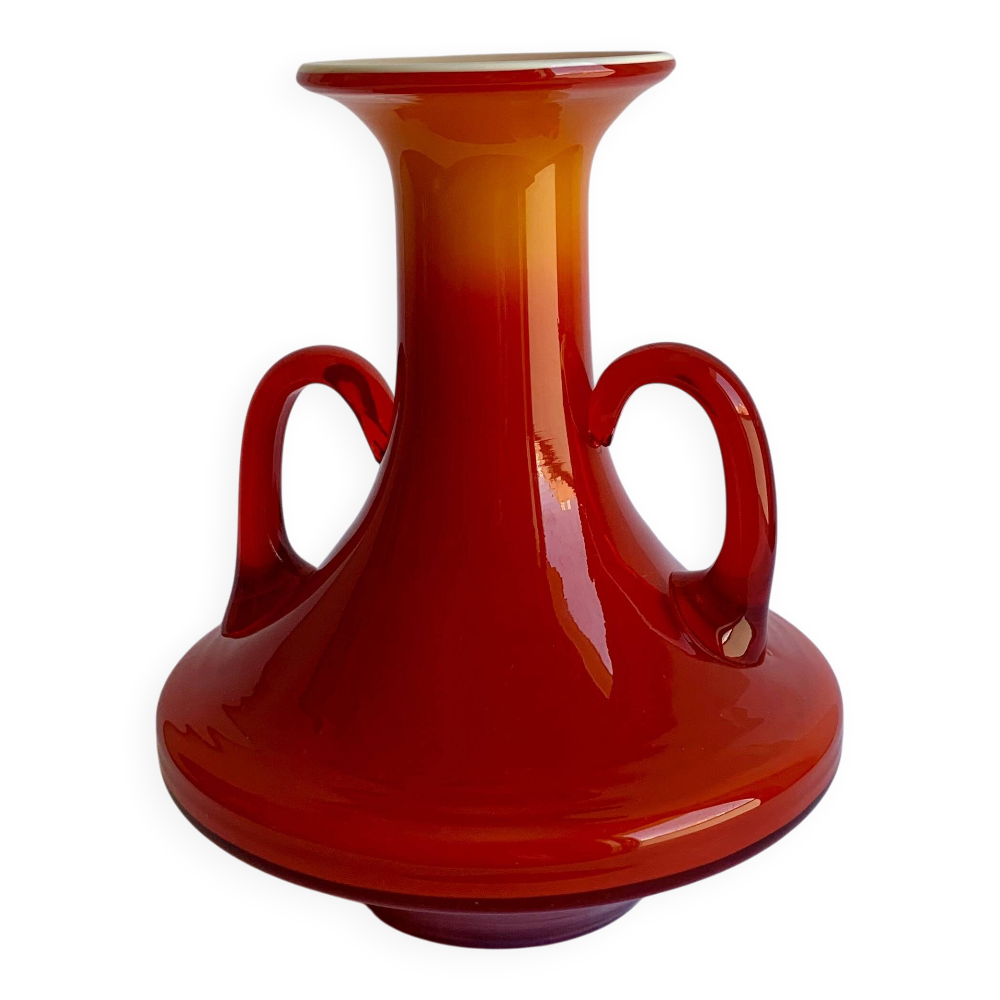 Vintage Glass Vase – 1970s