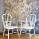 Pair of vintage Scandinavian windsor armchairs