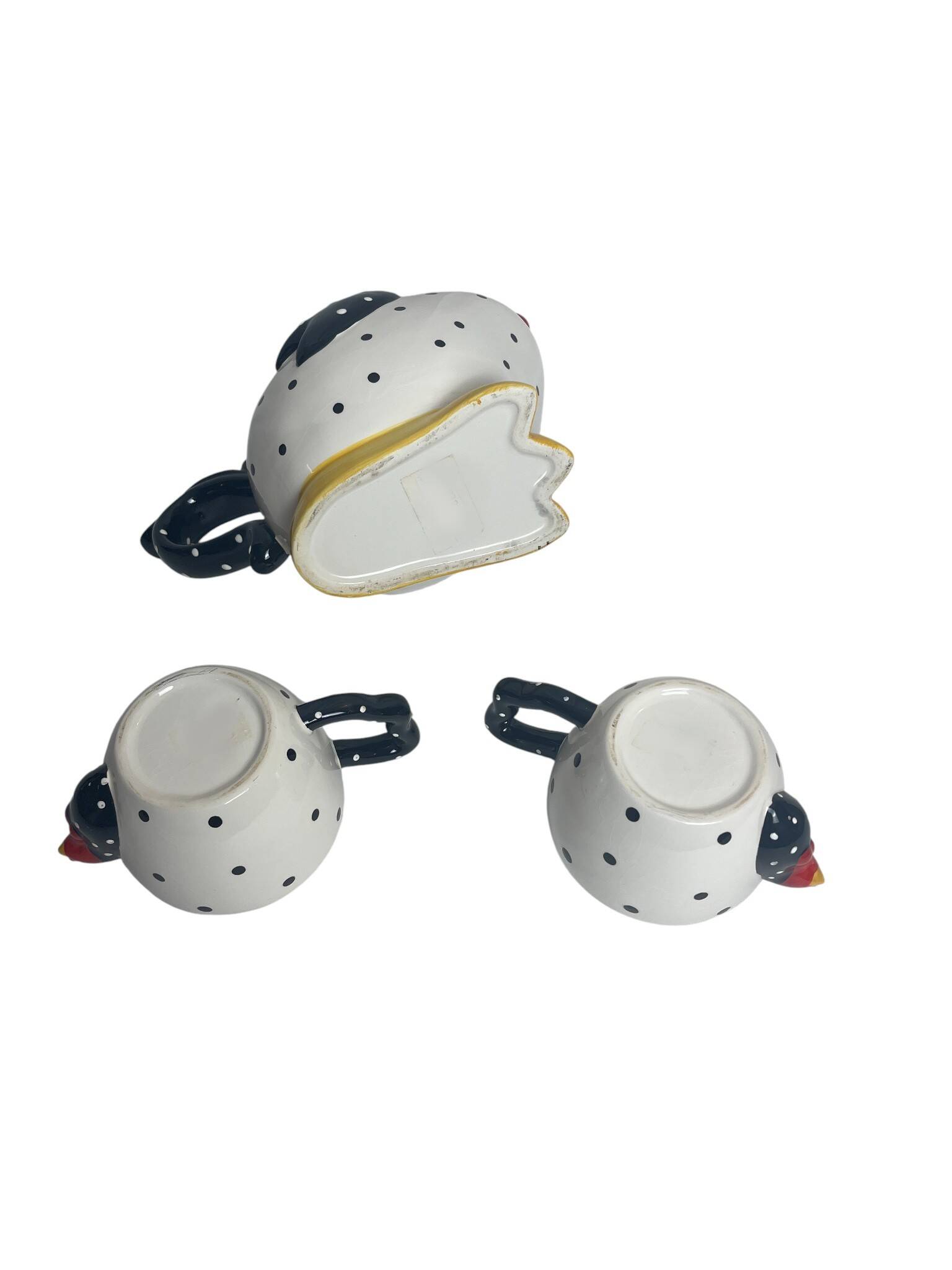 3-piece whimsical hen tea or chocolate set