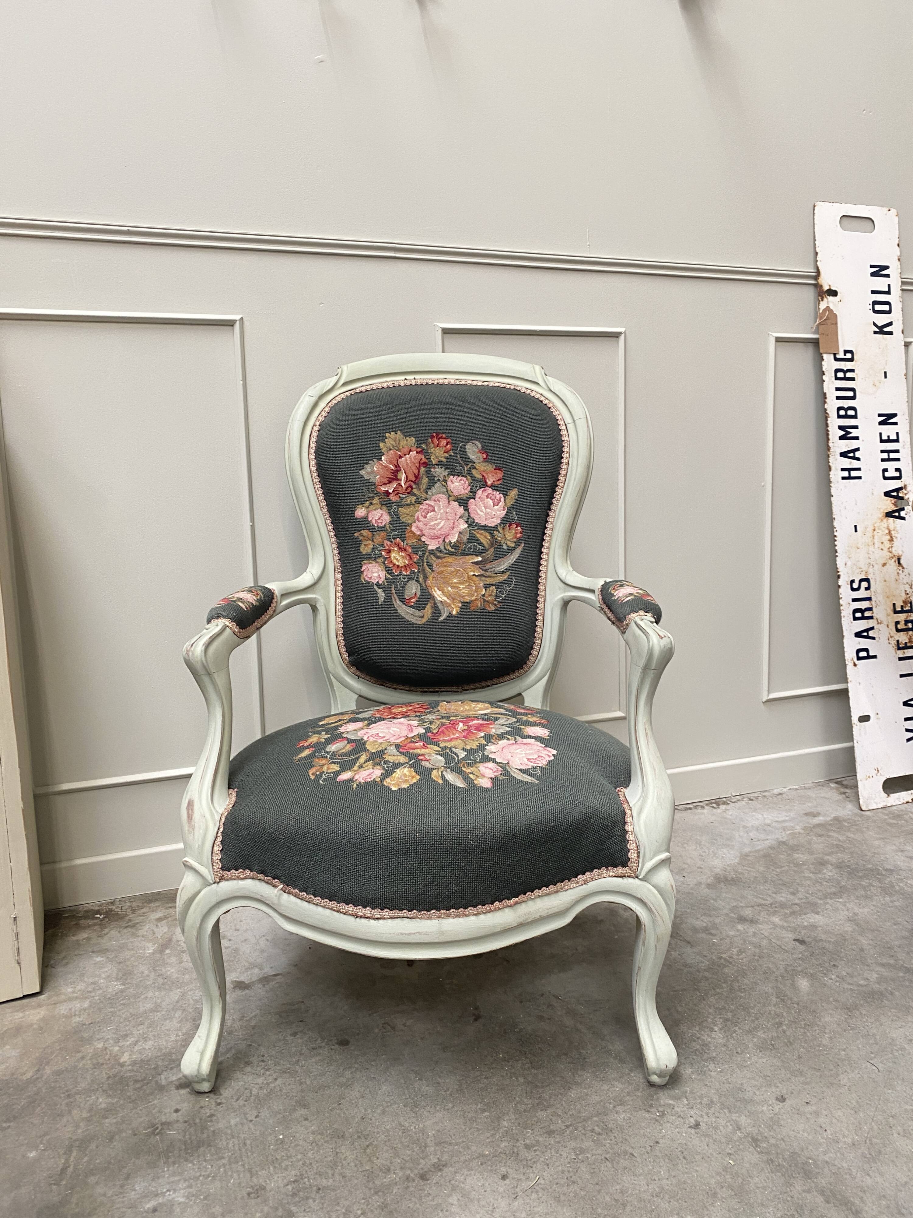 Fauteuil Louis XV rénové