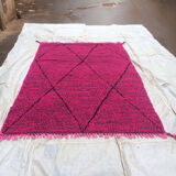 Moroccan pink berber carpet 152x274