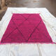 Moroccan pink berber carpet 152x274