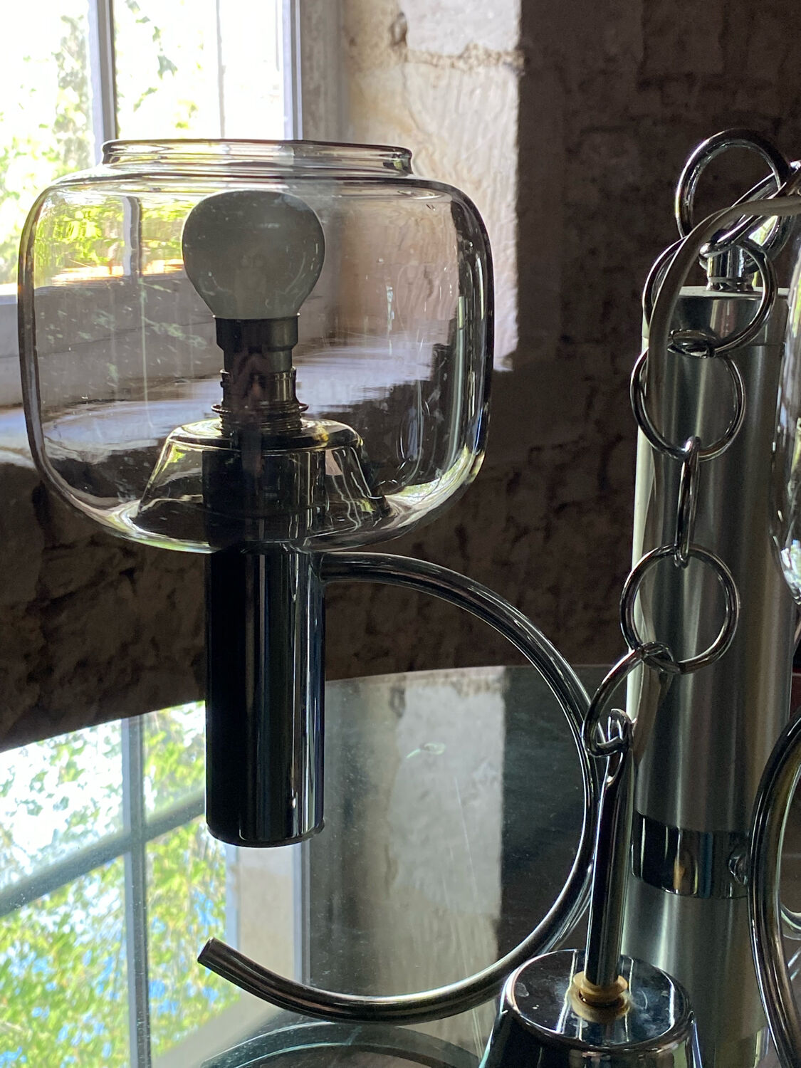 Space age pendant light