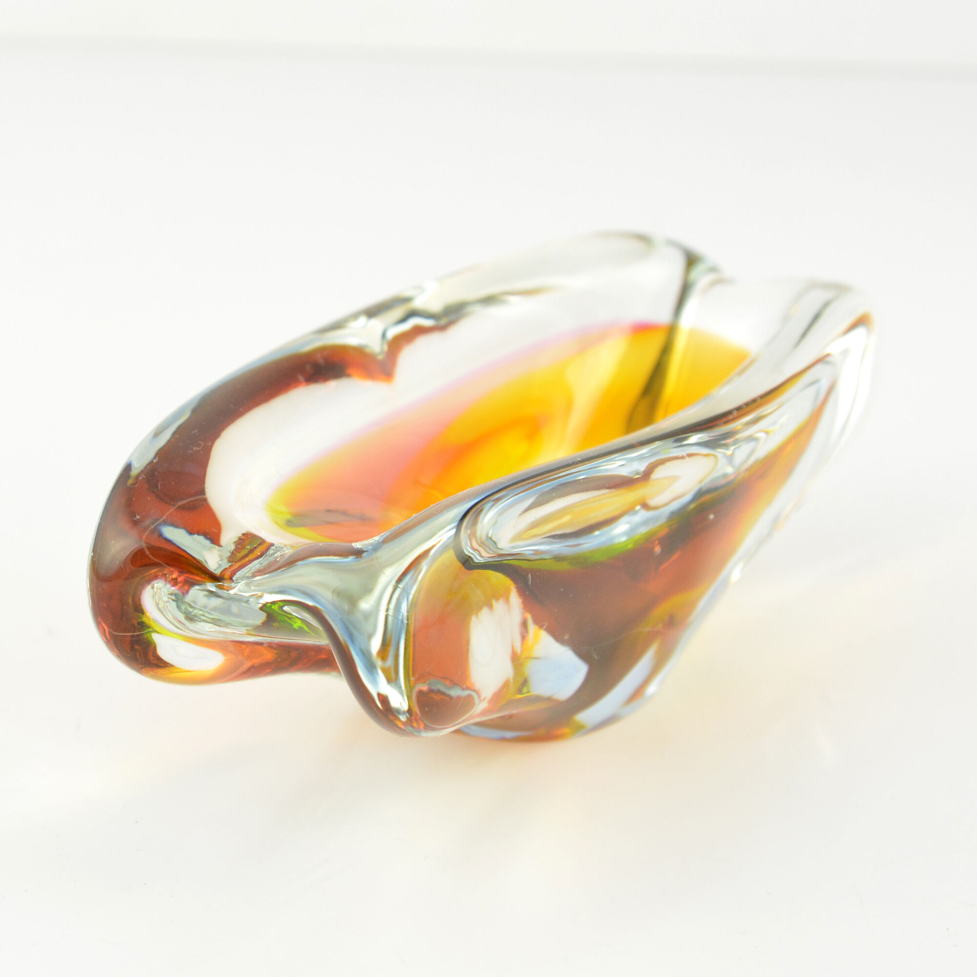 Organic ashtray designed by M. Velíšková, Czechoslovakia of the 1960s