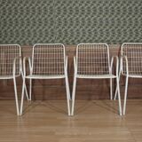 Series of 4 EMU armchairs model Rio 1960's