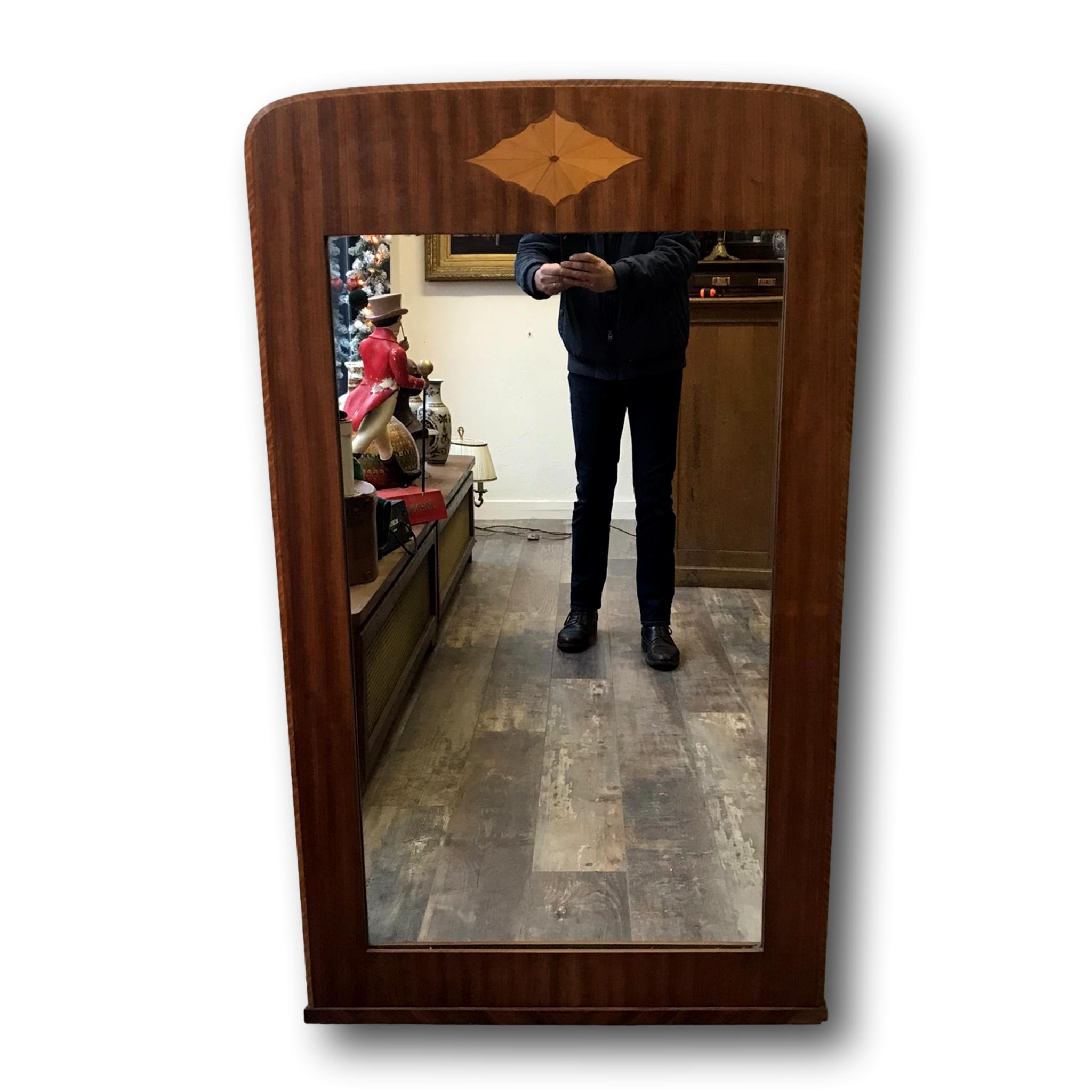 Mirror Art Deco circa 1930 height 141cm width 82cm