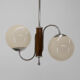 2-flamming Chandelier by Jindrich Halabala, 1930s