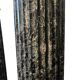 Pair of black and green scagliola columns from the 19th century.