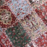 Tapis Vintage Indien Style Qum Fait Main en Laine – Années 1970 – 245 x 352