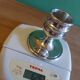 Silver metal design candle holder