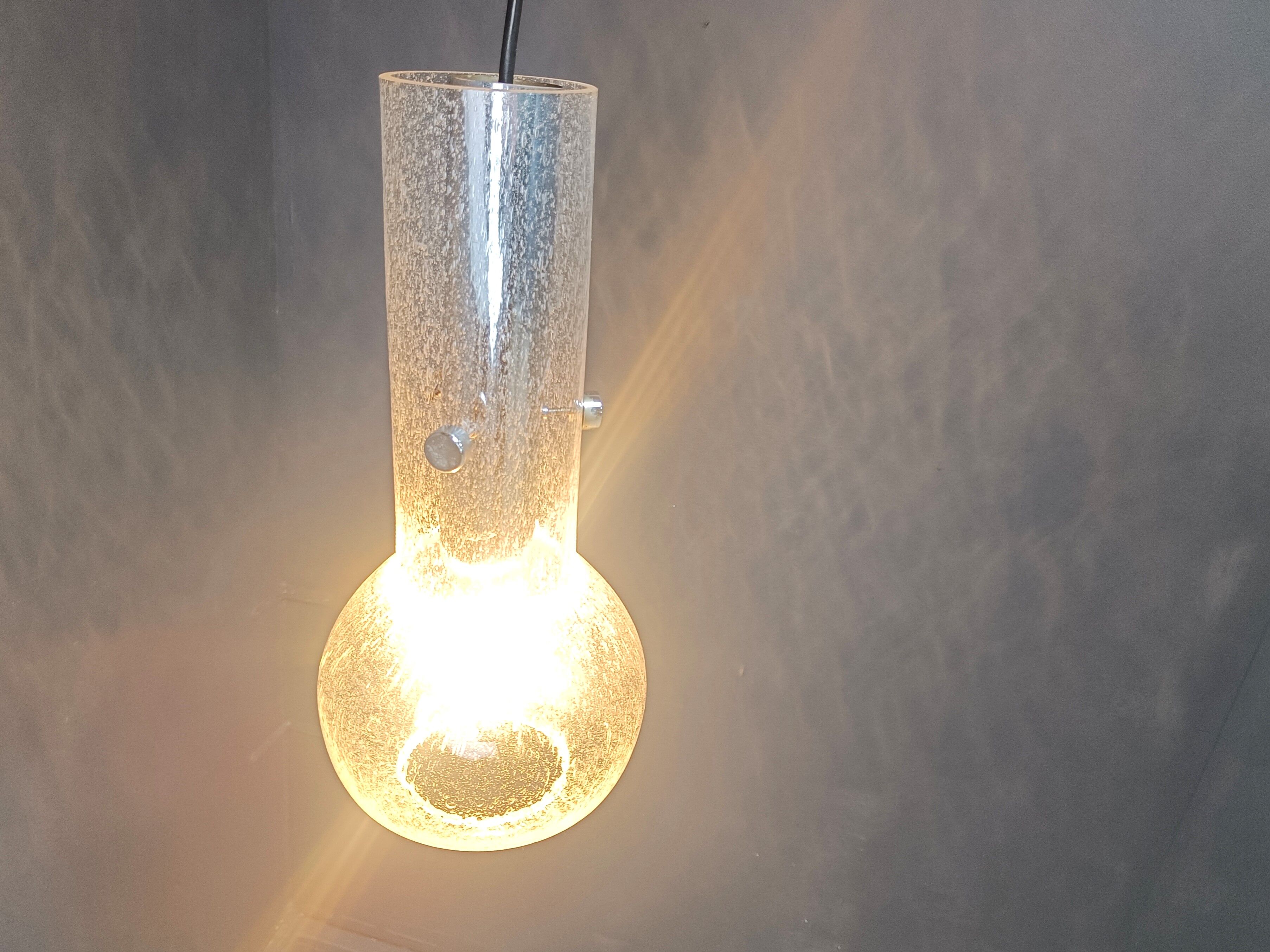 Vintage murano glass pendant light, 1970s