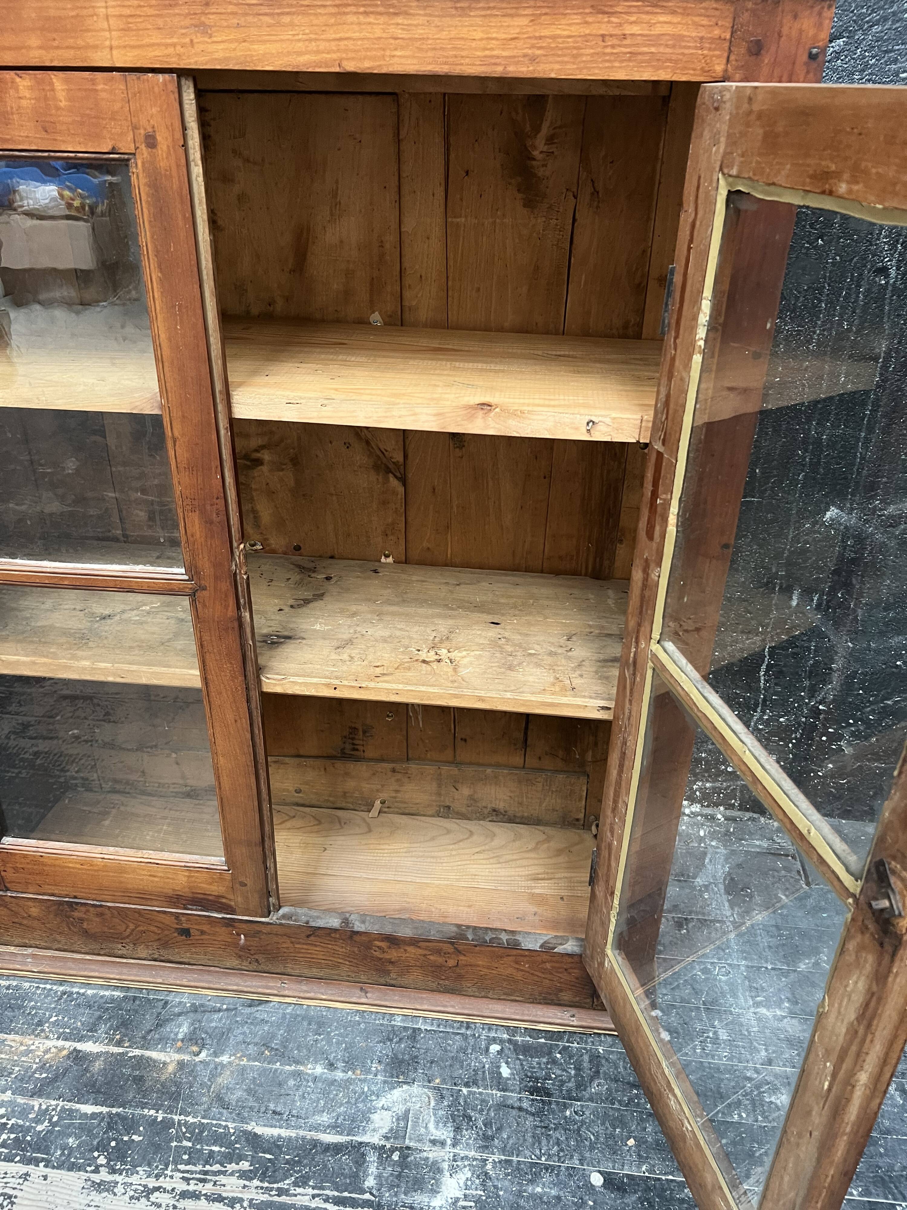 Showcase, wooden library.