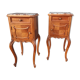 Pair of bedside Louis XV French walnut 1900s