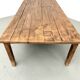 Large brutalist farmhouse table in solid oak from the 1950s.