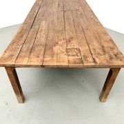 Brutalist farmhouse table in solid oak from the 1950s.