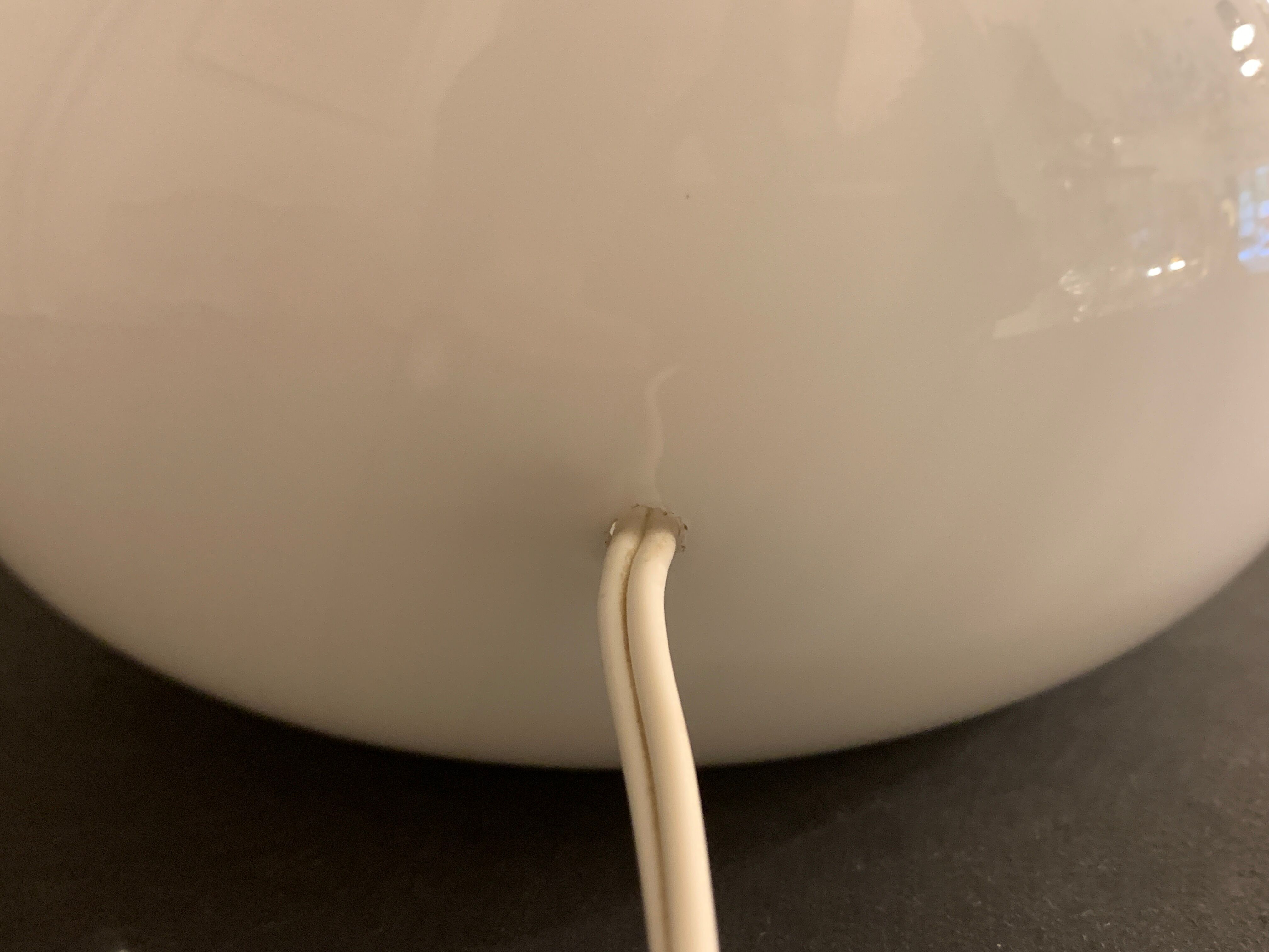 Murano glass mushroom lamp, Swirl by Gino Vistosi, 1970