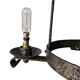 Lustre suspension en fer forgé années 50