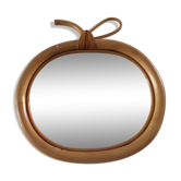 Miroir rotin pomme