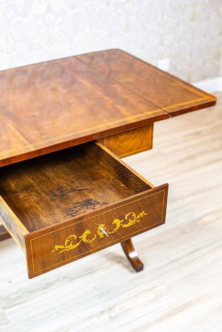 Antique Biedermeier Living Room Set, 1890s, Set of 7