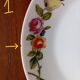 Dish & 12 dessert plates Porcelain of Paris "The Four Seasons"