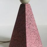 Brussels porcelain lamp with a pink terrazzo effect