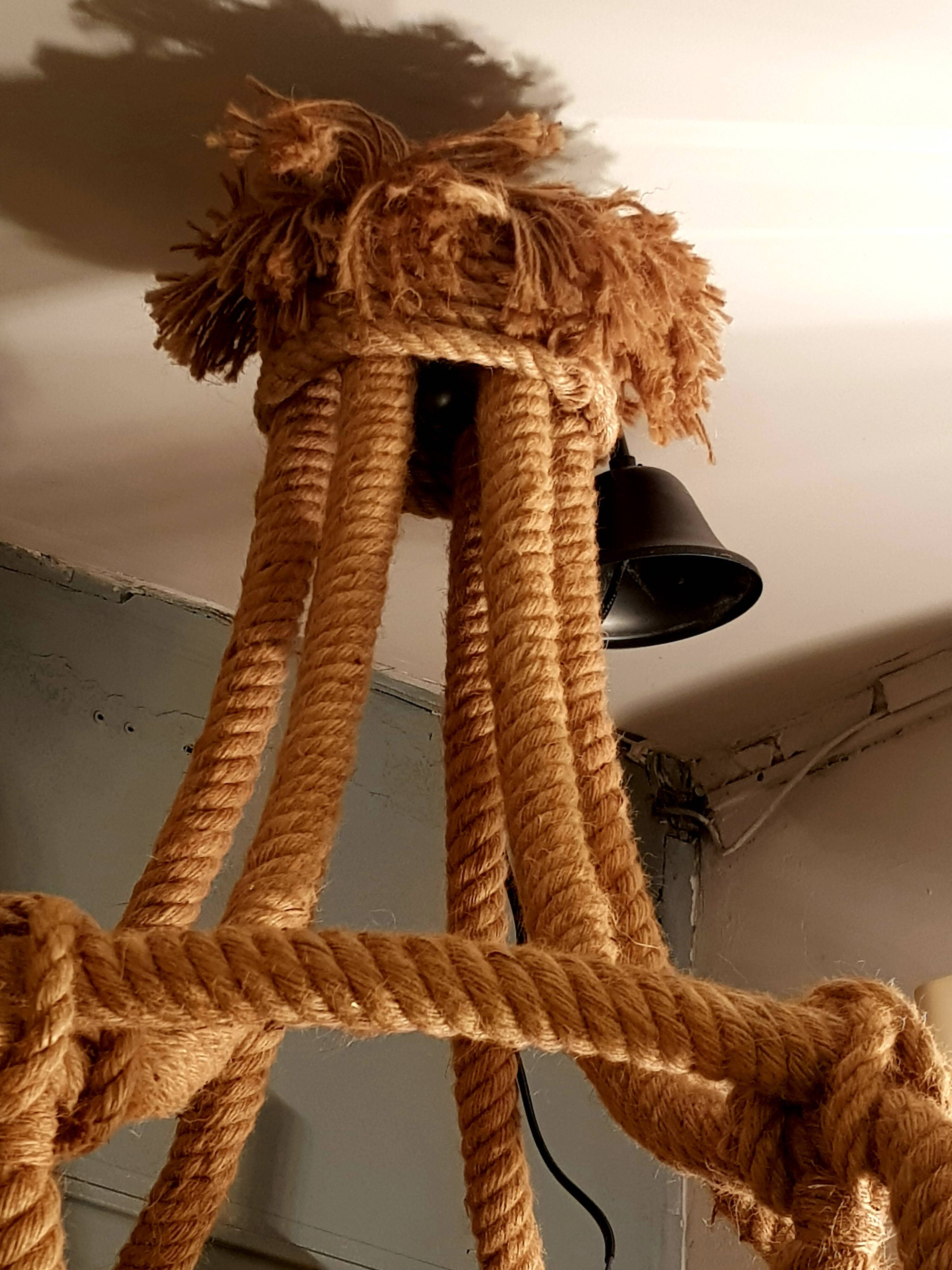 Rope chandelier