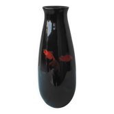Vase en bois laqué
