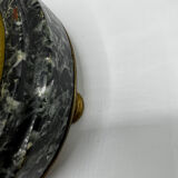 Antique lamp known as a lyre in bronze and marble from the late 19th century.