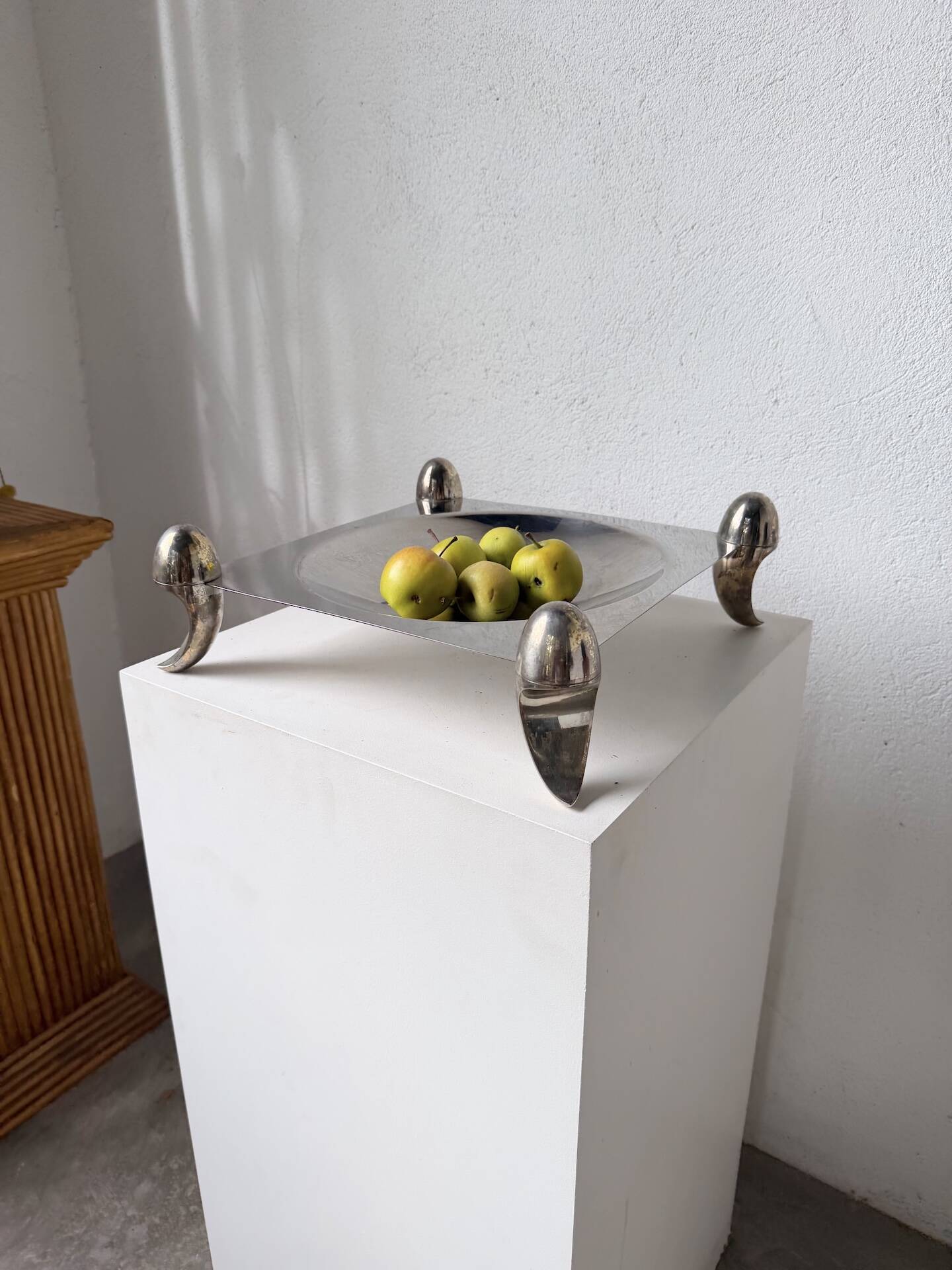 Silver-plated fruit bowl