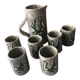 Jacques Thiveaud carafe and mugs
