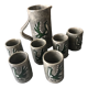 Jacques Thiveaud carafe and mugs