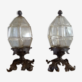 Pair of Art Nouveau table lamps