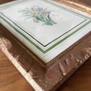 Watercolour painting "Garden Flowers" signed early 20th century