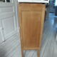 Buffet, art deco serving in oak, pearl gray patinated pine top