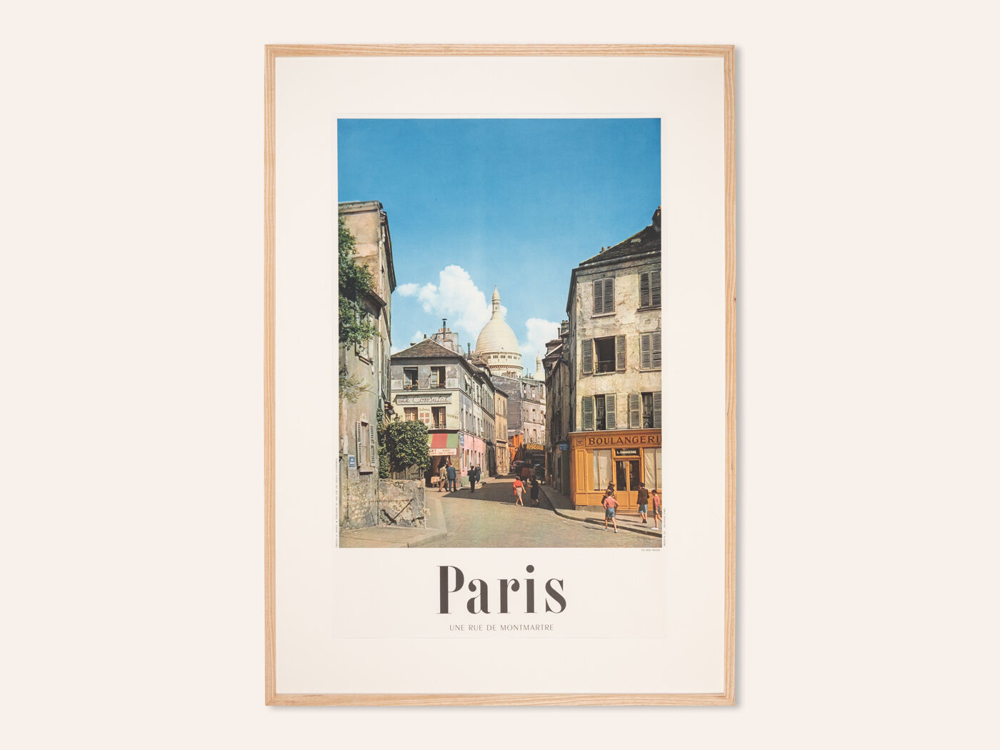 Paris - Une Rue de Montmartre, Travel Poster, 85 x 118 cm