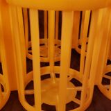 Vintage yellow plastic bottle holder