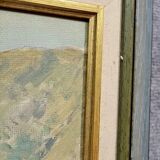 Russian School of the 20th century: large oil on canvas signed and dated