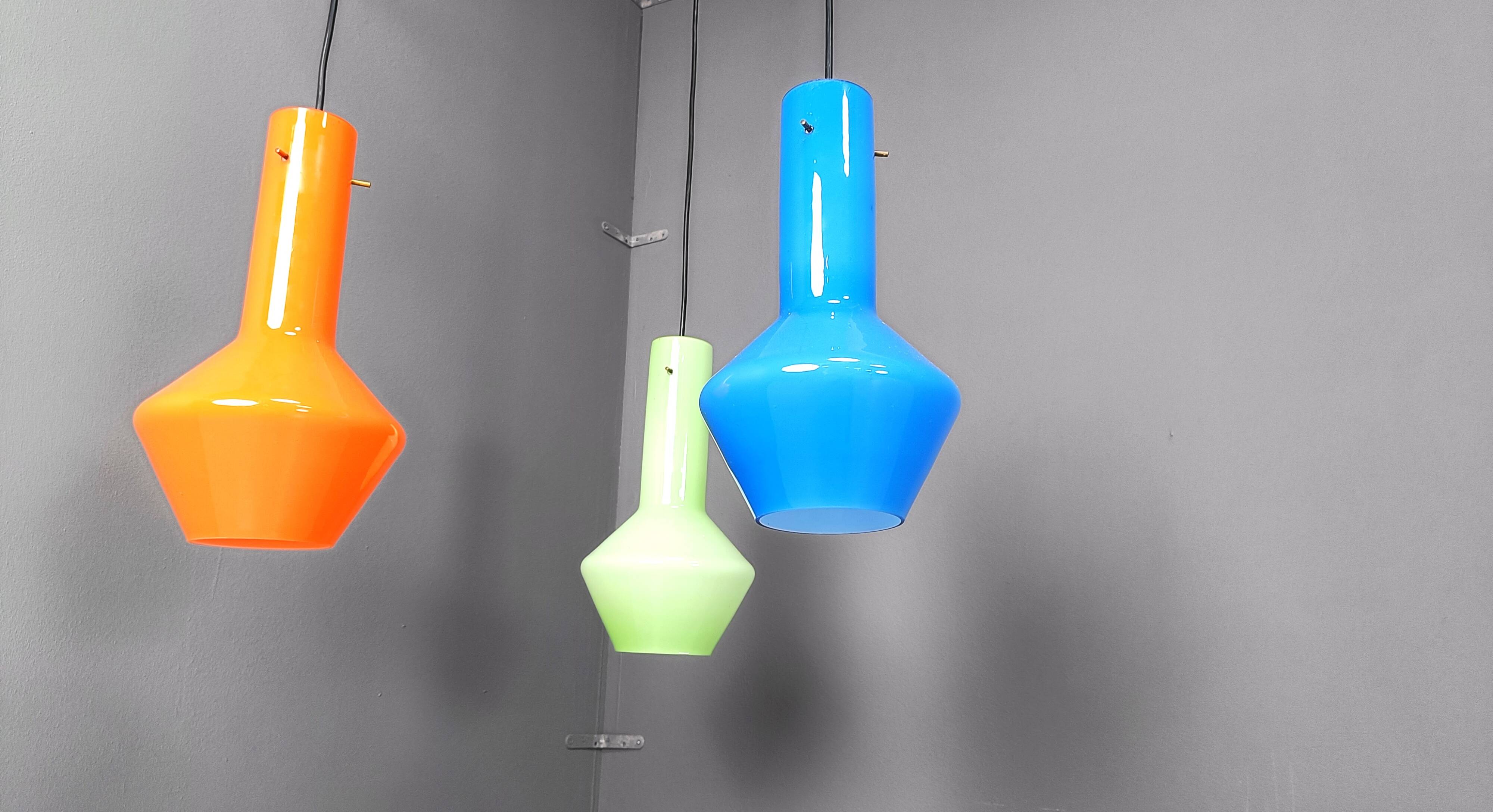 Vintage italian murano glass chandelier, 1960s