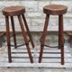 2 Solid wood bar stools