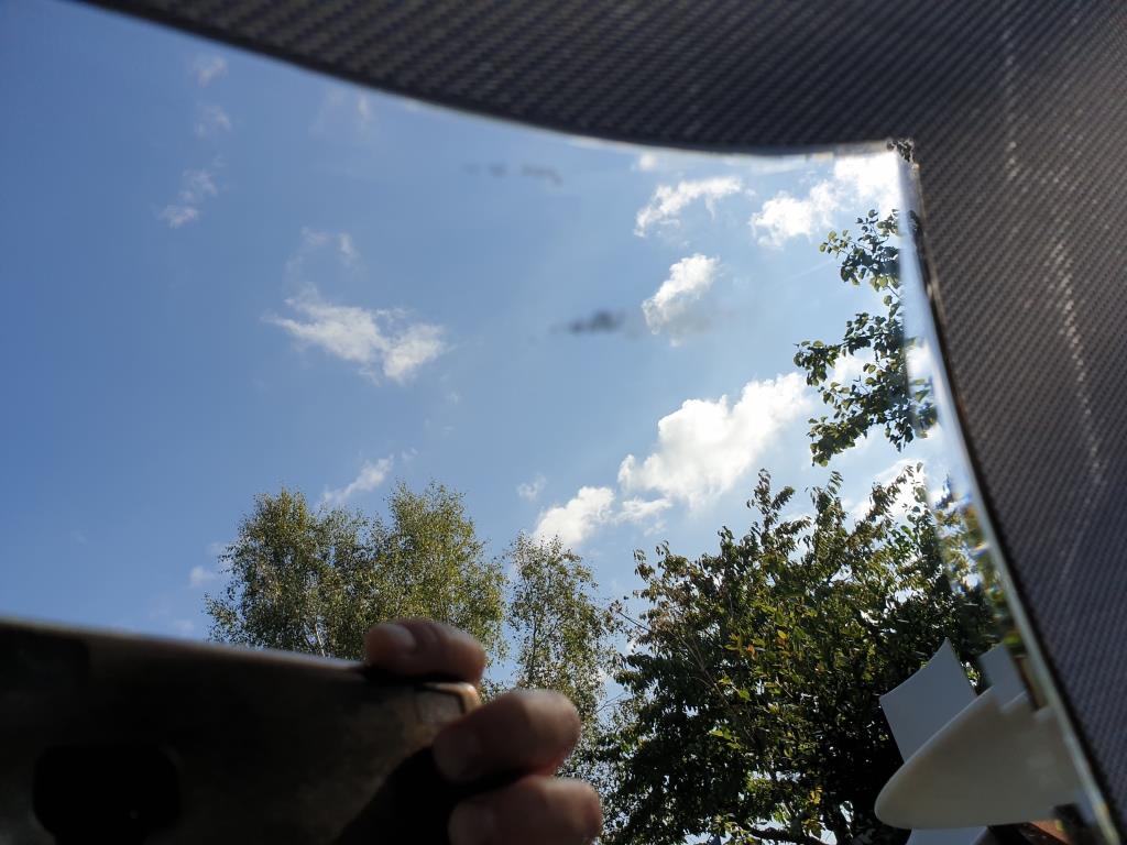 Mirror moustache Art Deco 1940 copper silver