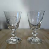 Paire de verre à pied à vin