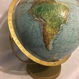 World map in relief