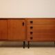 Vintage sideboard in wood and metal, 1960s