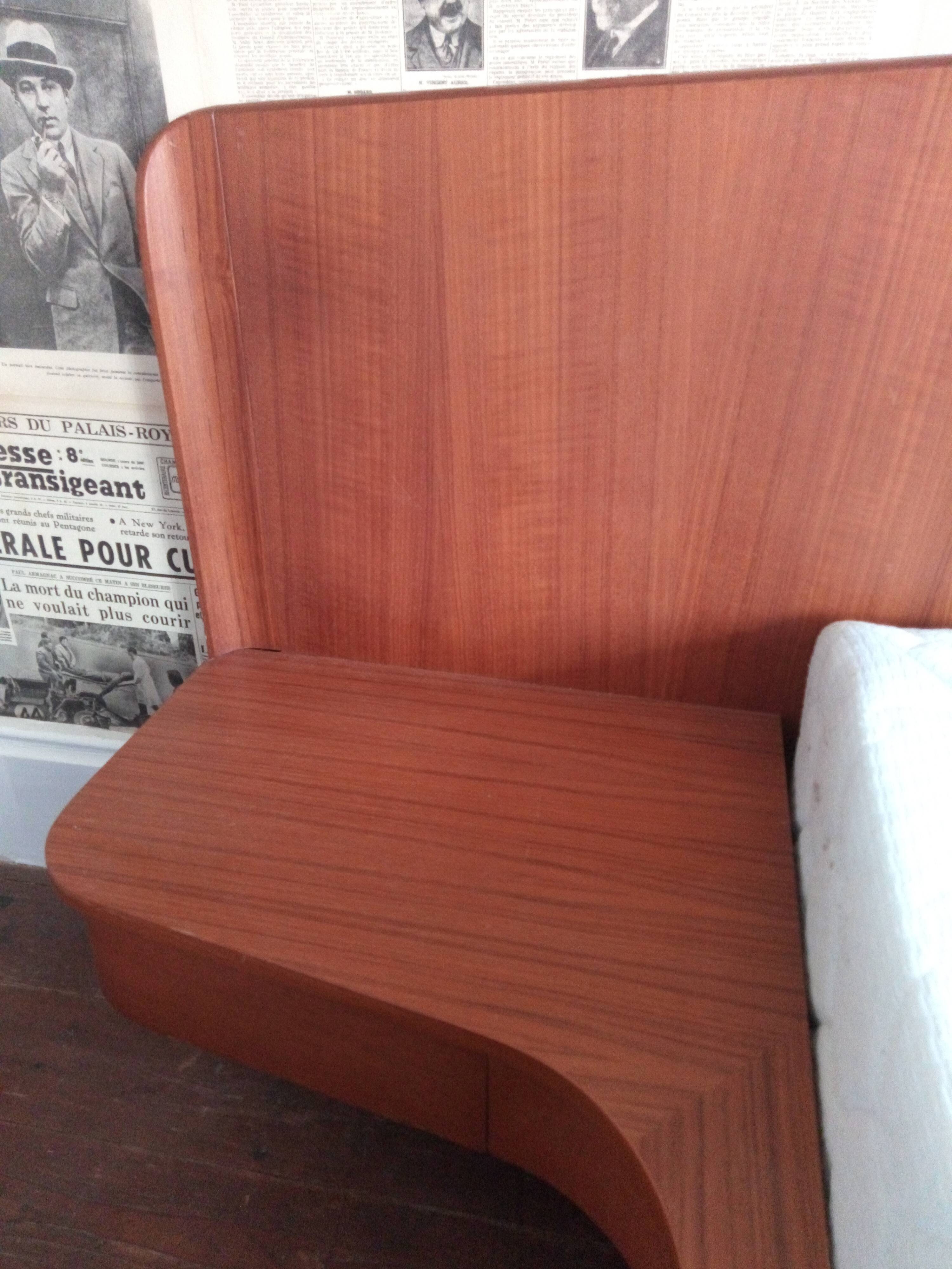 Vintage Scandinavian teak bed 1960