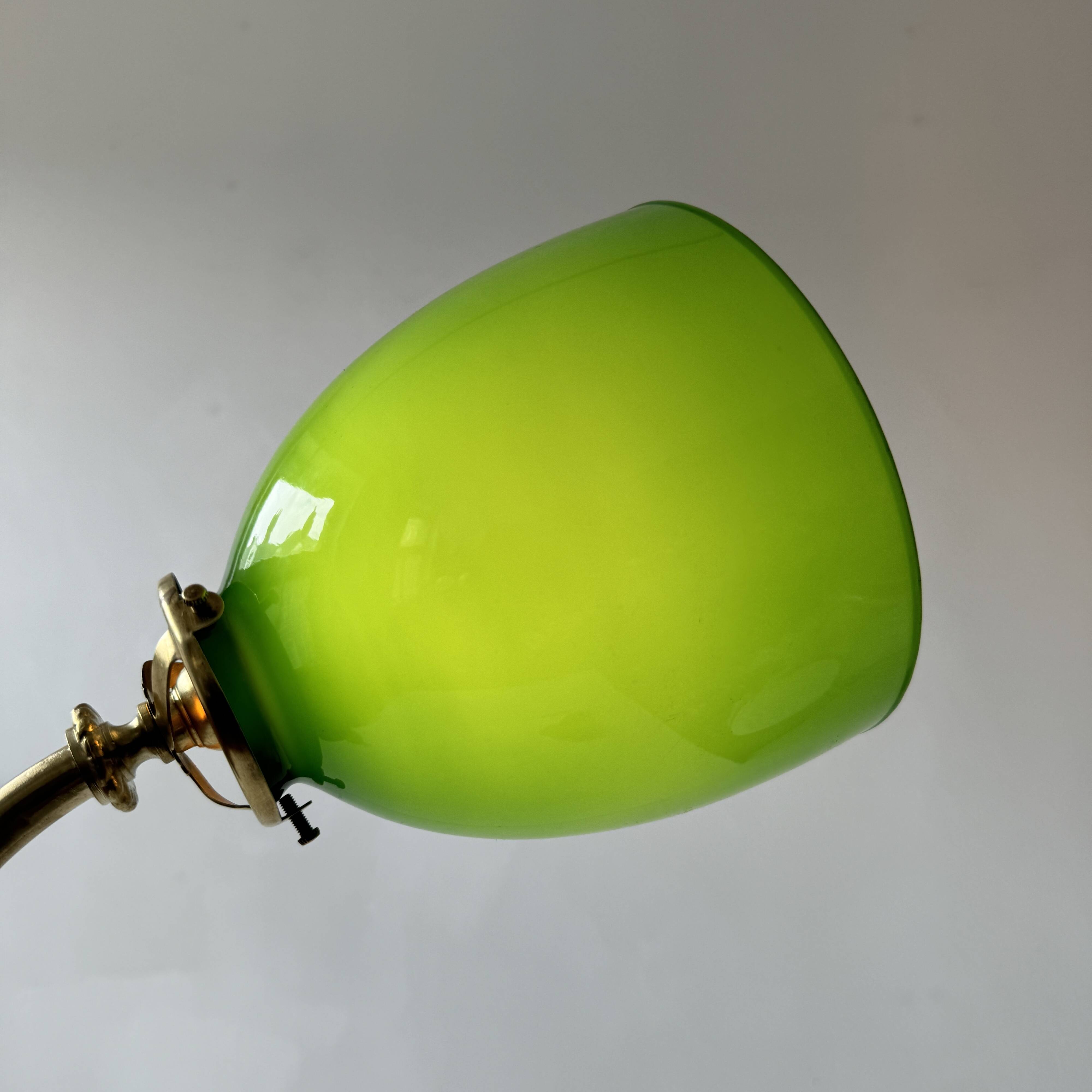 Old vintage opaline articulated wall light