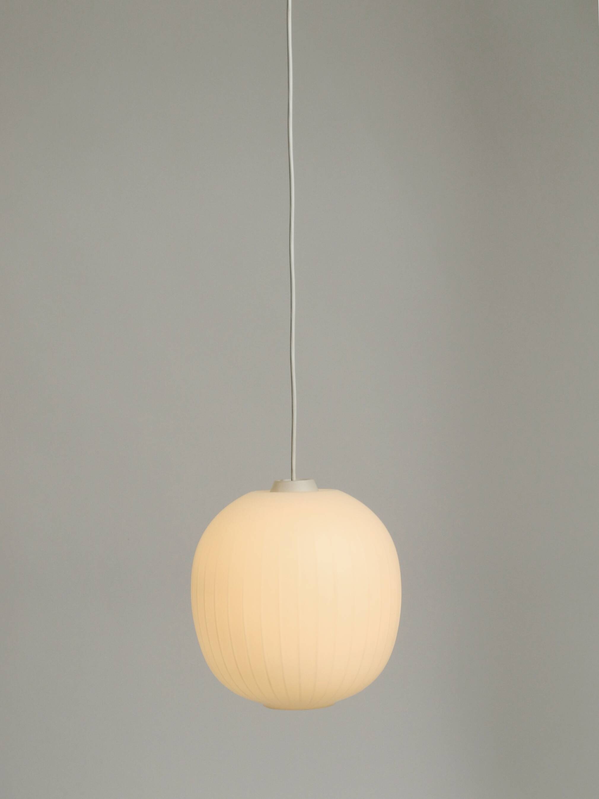 Aloys Gangkofner Mid Century Glass Pendant Lamp by Peill & Putzler