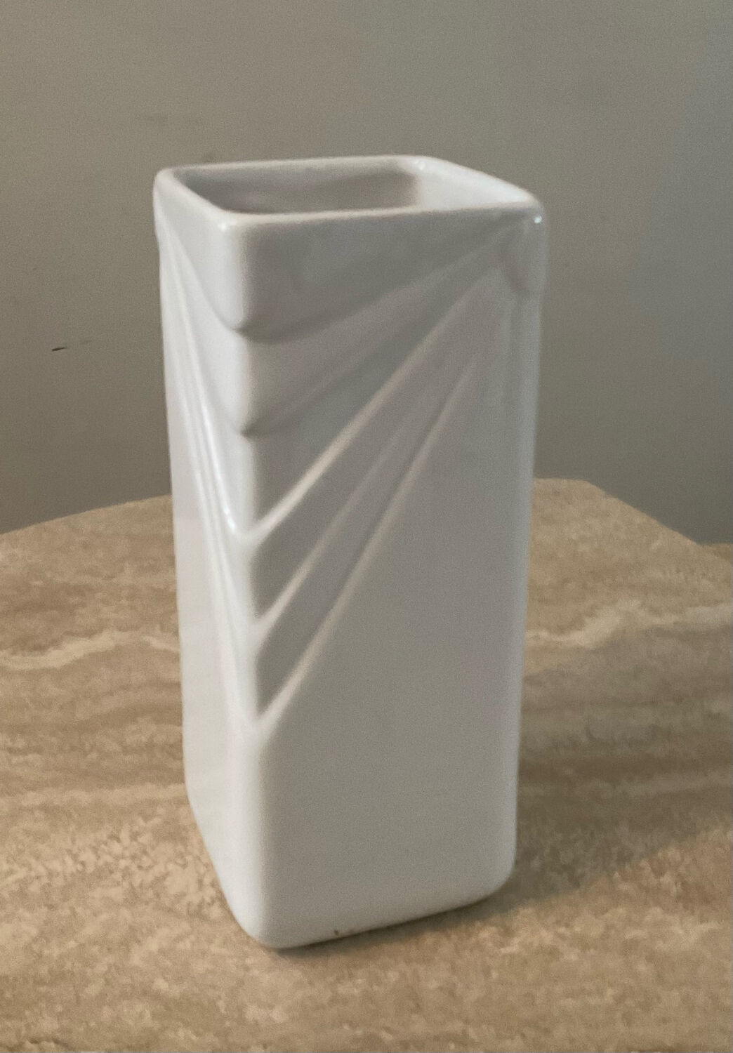 Vintage glazed ceramic vase
