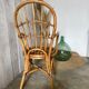 Fauteuil en rotin vintage