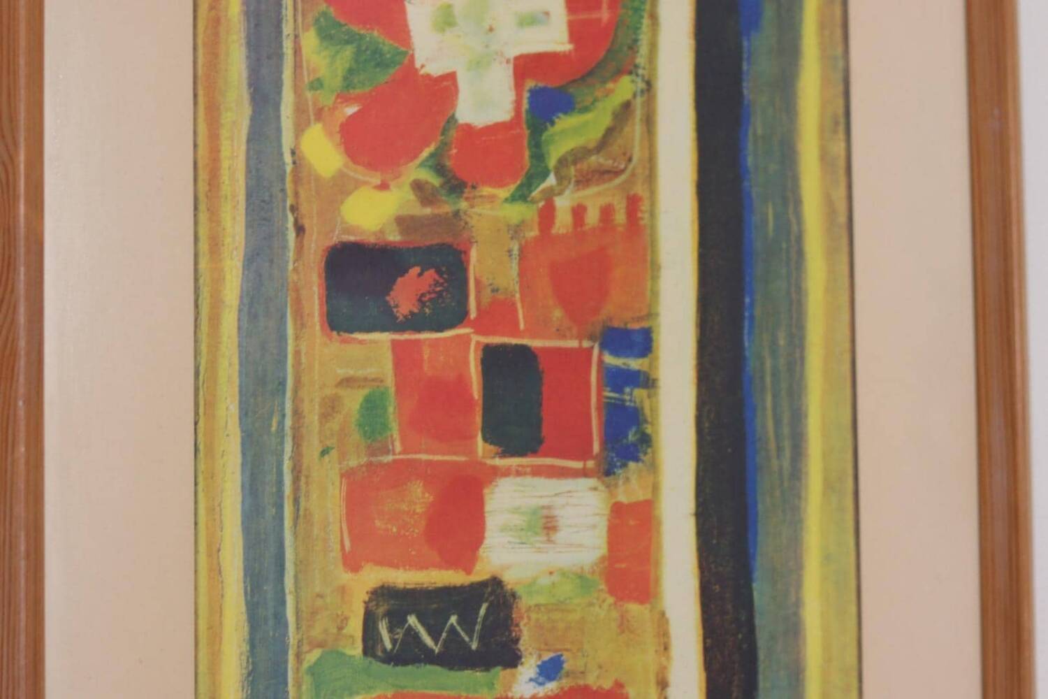 Swedish Oil on Panel – “Abstract Composition” by MARTIN BISSIÈRE, 1952